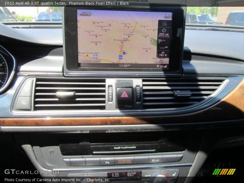 Phantom Black Pearl Effect / Black 2012 Audi A6 3.0T quattro Sedan