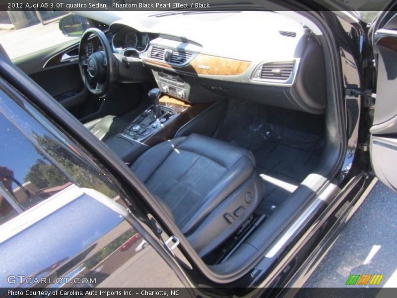 Phantom Black Pearl Effect / Black 2012 Audi A6 3.0T quattro Sedan