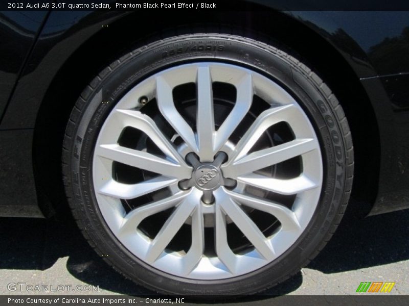 Phantom Black Pearl Effect / Black 2012 Audi A6 3.0T quattro Sedan