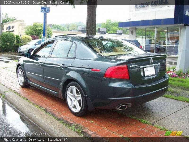 Deep Green Pearl / Camel 2005 Acura TL 3.2