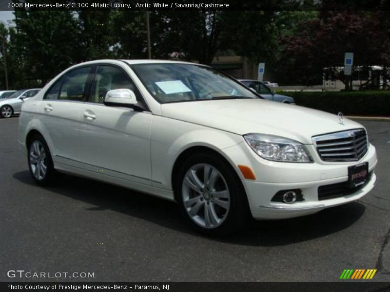 Arctic White / Savanna/Cashmere 2008 Mercedes-Benz C 300 4Matic Luxury