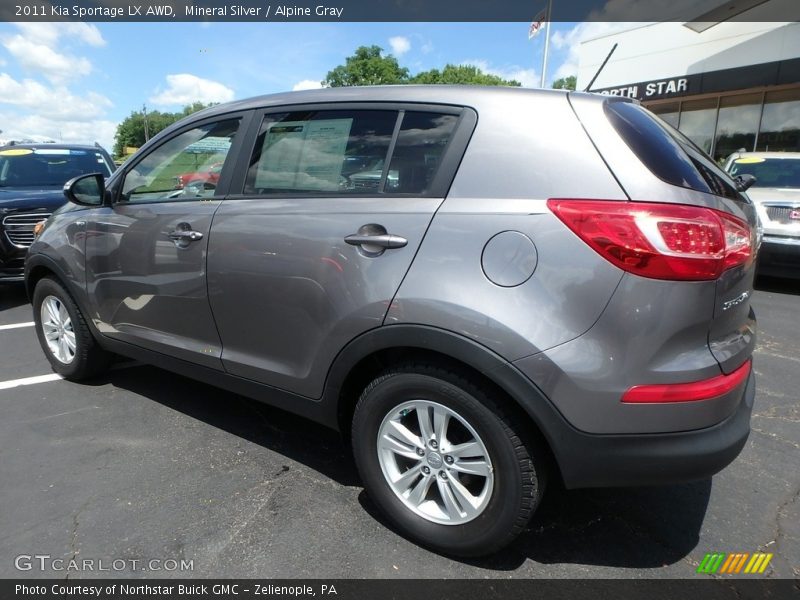Mineral Silver / Alpine Gray 2011 Kia Sportage LX AWD