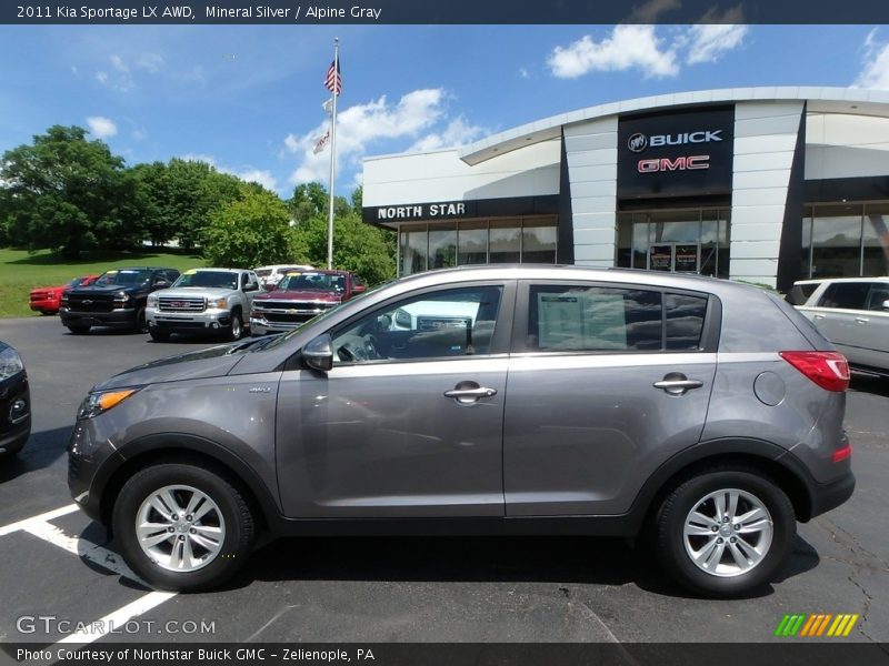Mineral Silver / Alpine Gray 2011 Kia Sportage LX AWD