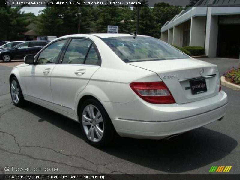 Arctic White / Savanna/Cashmere 2008 Mercedes-Benz C 300 4Matic Luxury