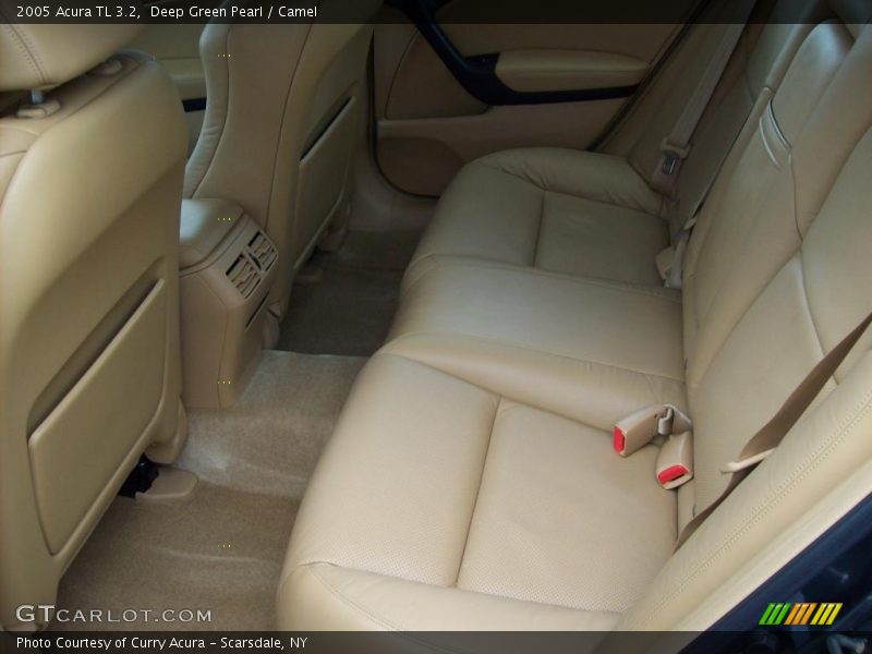 Deep Green Pearl / Camel 2005 Acura TL 3.2
