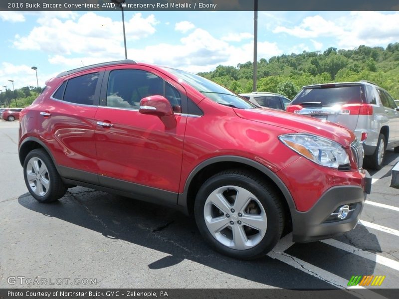 Winterberry Red Metallic / Ebony 2016 Buick Encore Convenience AWD