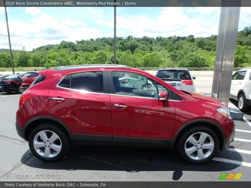 Winterberry Red Metallic / Ebony 2016 Buick Encore Convenience AWD