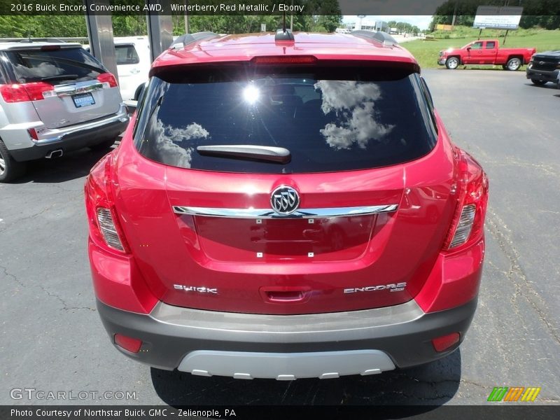 Winterberry Red Metallic / Ebony 2016 Buick Encore Convenience AWD