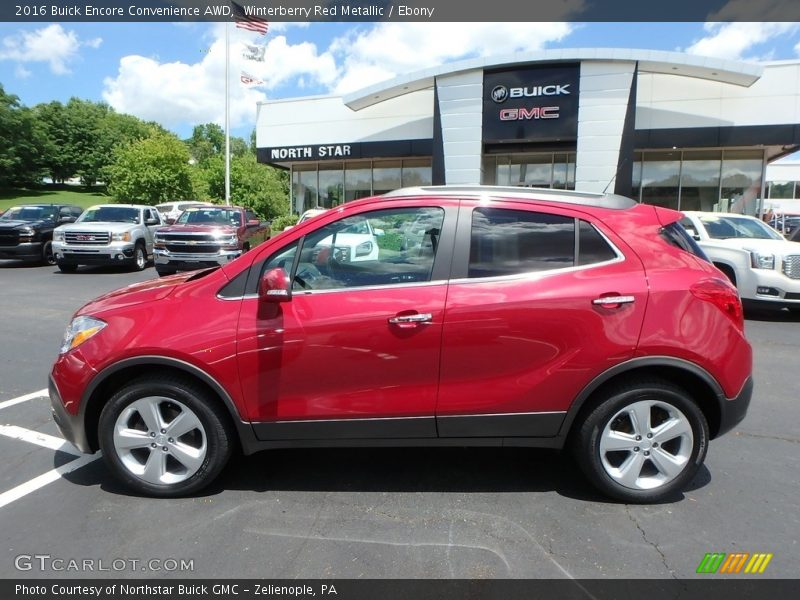 Winterberry Red Metallic / Ebony 2016 Buick Encore Convenience AWD