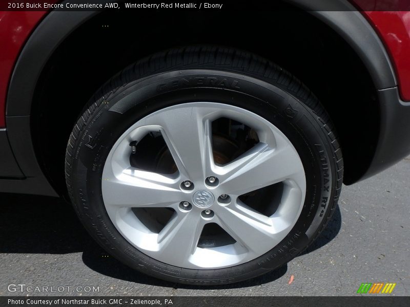 Winterberry Red Metallic / Ebony 2016 Buick Encore Convenience AWD
