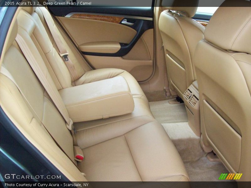 Deep Green Pearl / Camel 2005 Acura TL 3.2