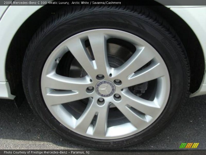 Arctic White / Savanna/Cashmere 2008 Mercedes-Benz C 300 4Matic Luxury
