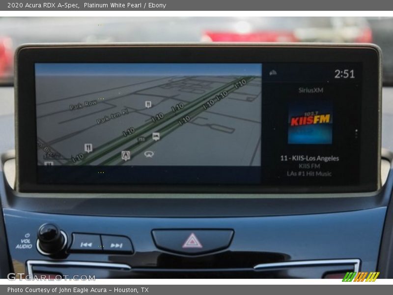 Navigation of 2020 RDX A-Spec