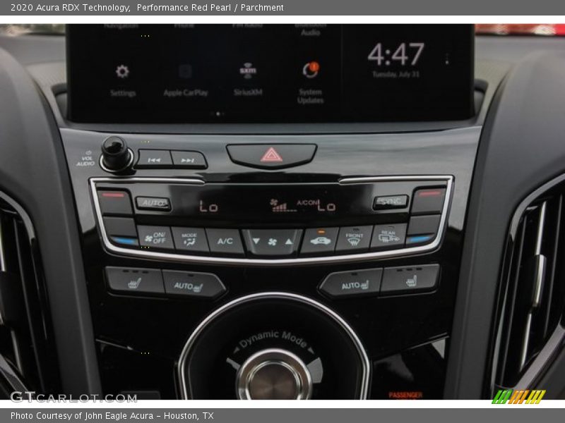Controls of 2020 RDX Technology