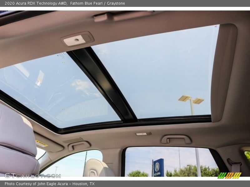 Fathom Blue Pearl / Graystone 2020 Acura RDX Technology AWD