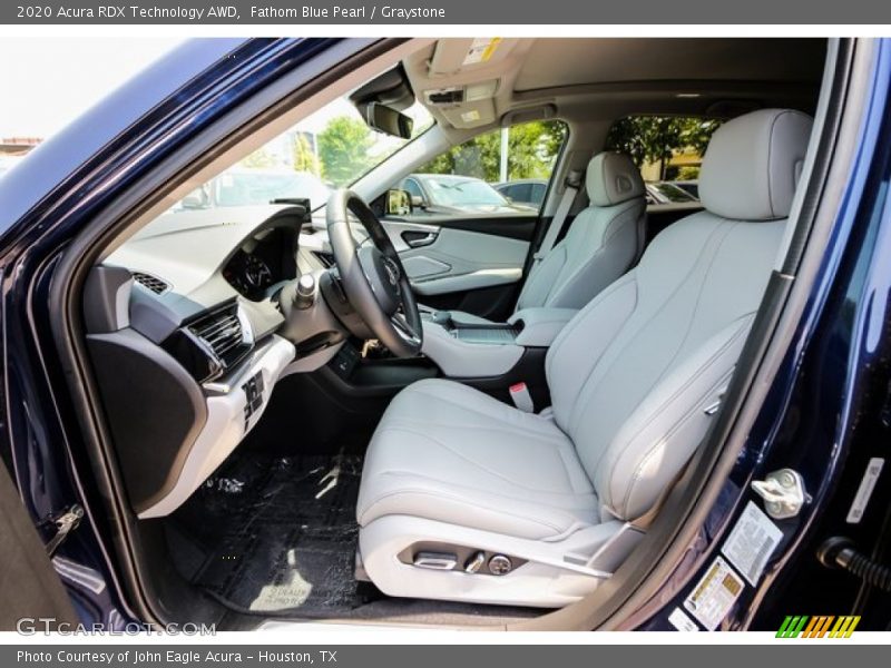 Fathom Blue Pearl / Graystone 2020 Acura RDX Technology AWD