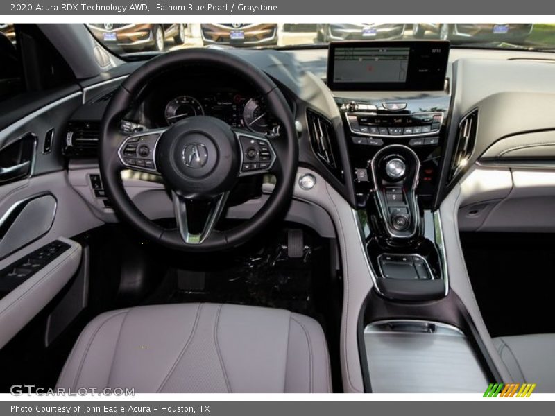 Fathom Blue Pearl / Graystone 2020 Acura RDX Technology AWD
