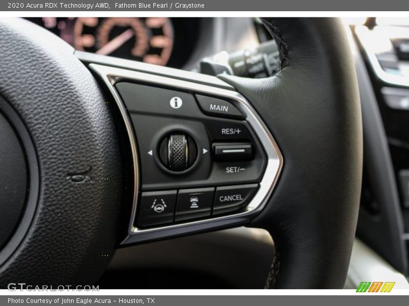 Fathom Blue Pearl / Graystone 2020 Acura RDX Technology AWD