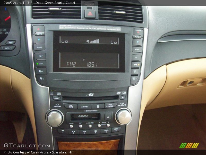 Deep Green Pearl / Camel 2005 Acura TL 3.2
