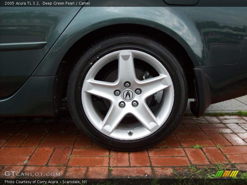 Deep Green Pearl / Camel 2005 Acura TL 3.2