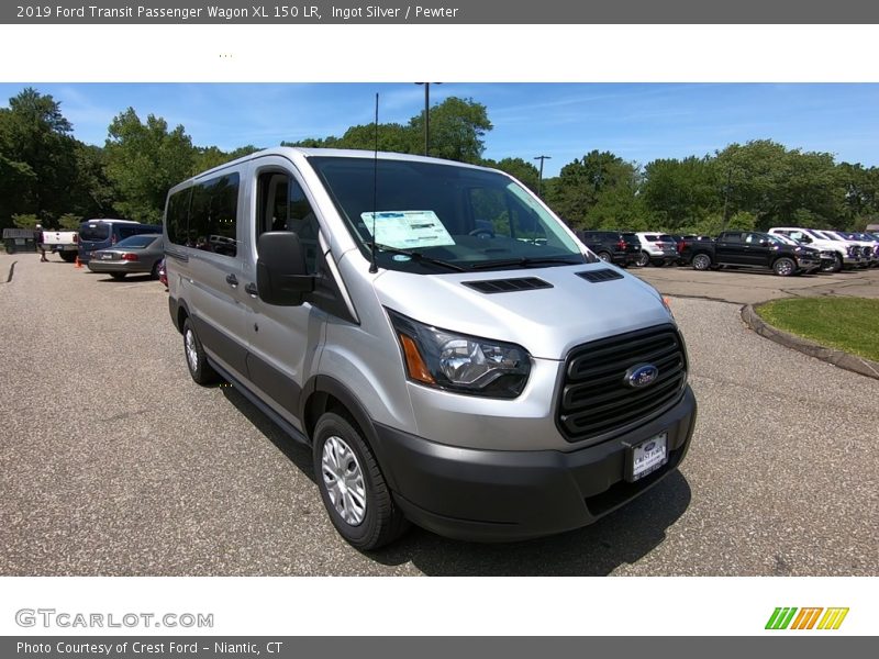 Ingot Silver / Pewter 2019 Ford Transit Passenger Wagon XL 150 LR