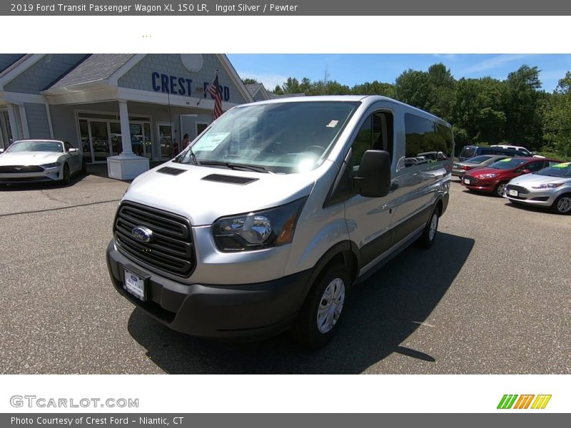 Ingot Silver / Pewter 2019 Ford Transit Passenger Wagon XL 150 LR