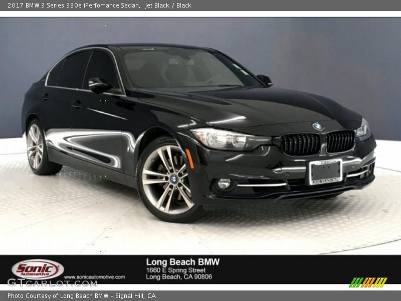 Jet Black / Black 2017 BMW 3 Series 330e iPerfomance Sedan