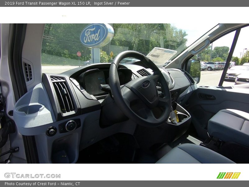 Ingot Silver / Pewter 2019 Ford Transit Passenger Wagon XL 150 LR