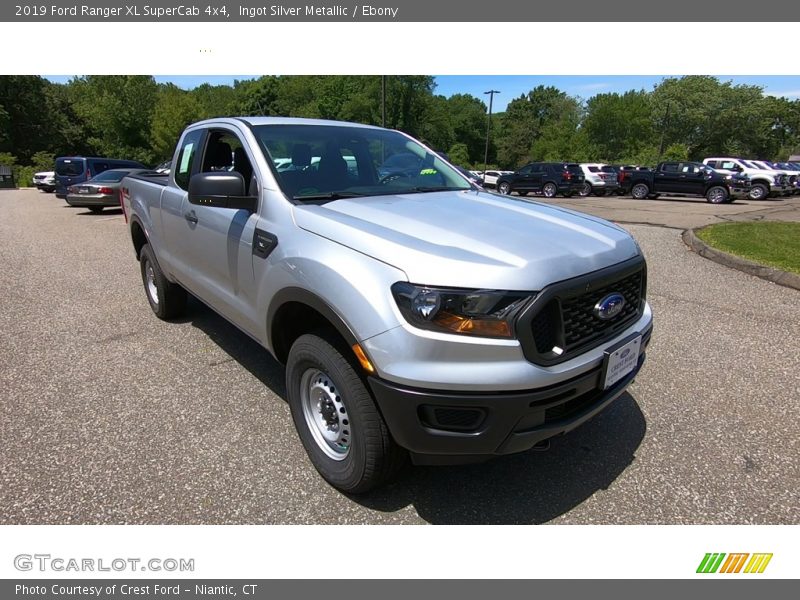 Ingot Silver Metallic / Ebony 2019 Ford Ranger XL SuperCab 4x4