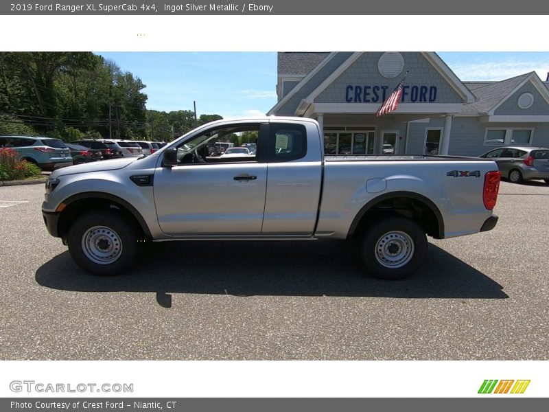 Ingot Silver Metallic / Ebony 2019 Ford Ranger XL SuperCab 4x4