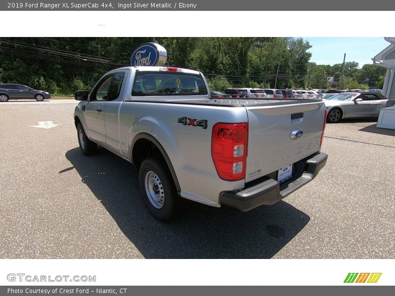 Ingot Silver Metallic / Ebony 2019 Ford Ranger XL SuperCab 4x4
