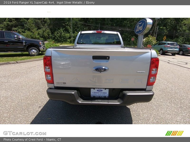 Ingot Silver Metallic / Ebony 2019 Ford Ranger XL SuperCab 4x4
