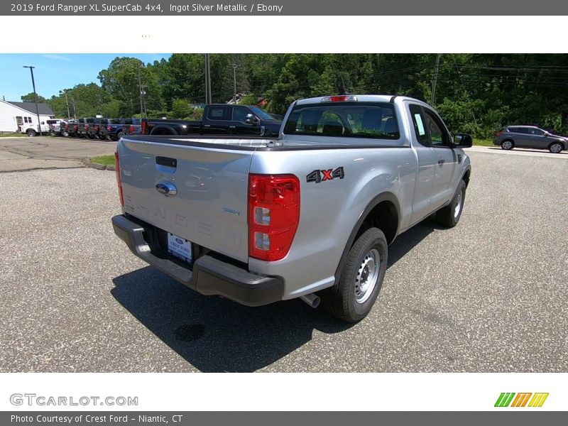 Ingot Silver Metallic / Ebony 2019 Ford Ranger XL SuperCab 4x4