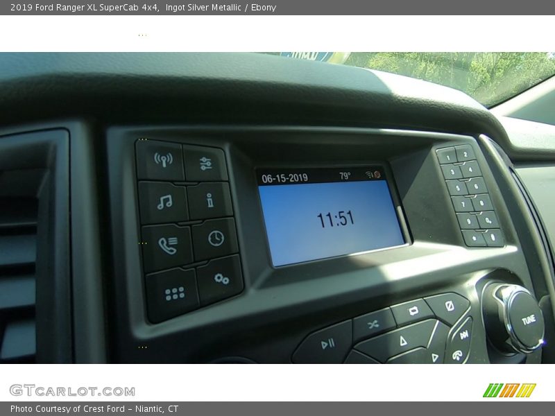 Ingot Silver Metallic / Ebony 2019 Ford Ranger XL SuperCab 4x4
