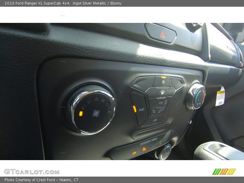 Ingot Silver Metallic / Ebony 2019 Ford Ranger XL SuperCab 4x4