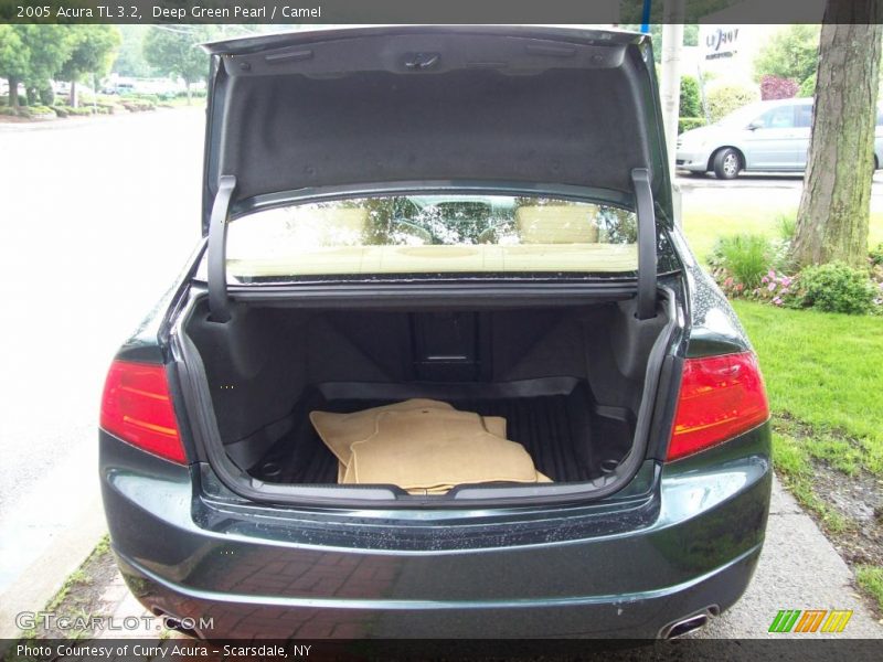 Deep Green Pearl / Camel 2005 Acura TL 3.2