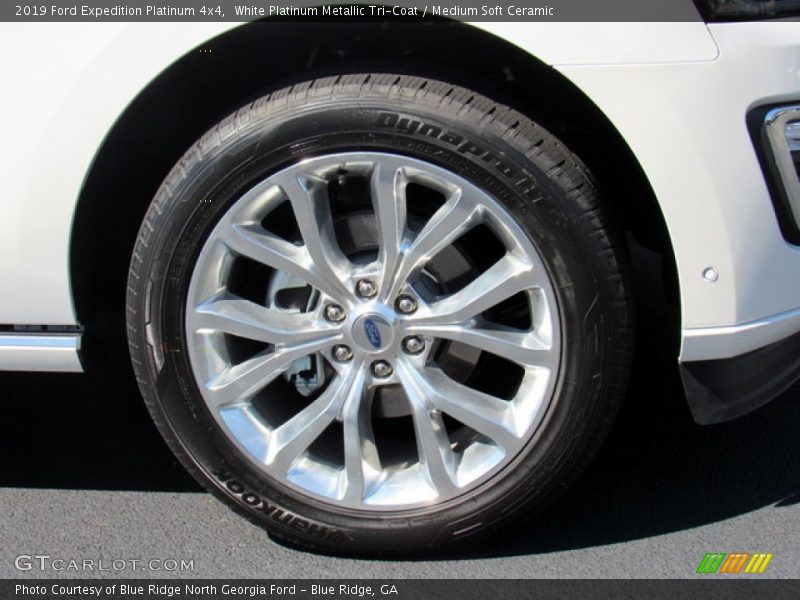 White Platinum Metallic Tri-Coat / Medium Soft Ceramic 2019 Ford Expedition Platinum 4x4