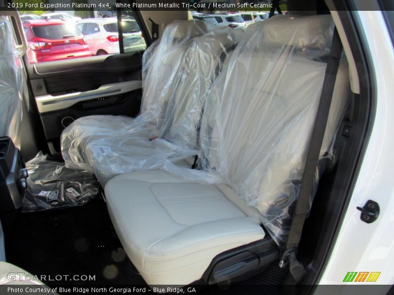 White Platinum Metallic Tri-Coat / Medium Soft Ceramic 2019 Ford Expedition Platinum 4x4