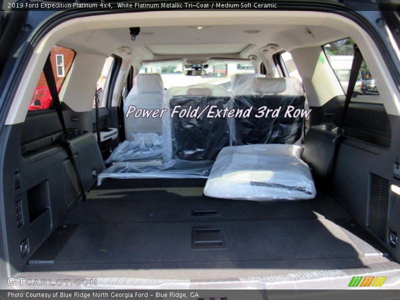White Platinum Metallic Tri-Coat / Medium Soft Ceramic 2019 Ford Expedition Platinum 4x4