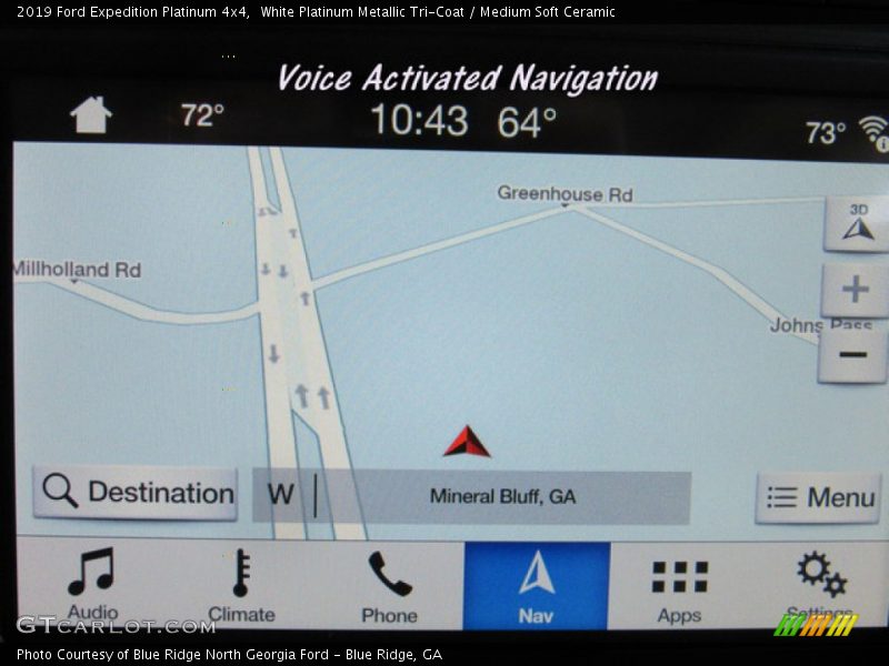 White Platinum Metallic Tri-Coat / Medium Soft Ceramic 2019 Ford Expedition Platinum 4x4