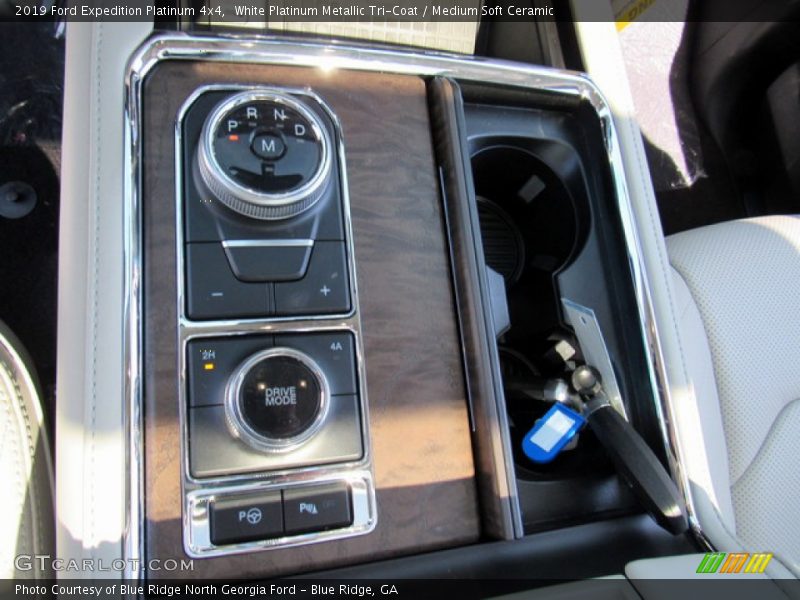 White Platinum Metallic Tri-Coat / Medium Soft Ceramic 2019 Ford Expedition Platinum 4x4