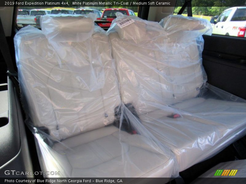 White Platinum Metallic Tri-Coat / Medium Soft Ceramic 2019 Ford Expedition Platinum 4x4