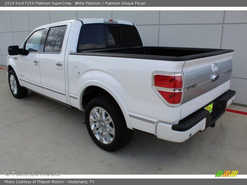 White Platinum / Platinum Unique Pecan 2014 Ford F150 Platinum SuperCrew