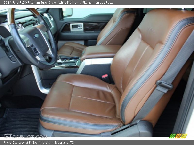 White Platinum / Platinum Unique Pecan 2014 Ford F150 Platinum SuperCrew