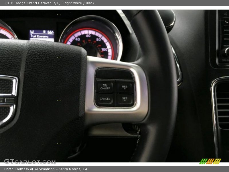 Bright White / Black 2016 Dodge Grand Caravan R/T