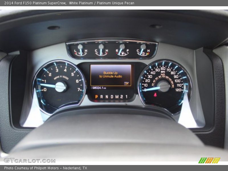 White Platinum / Platinum Unique Pecan 2014 Ford F150 Platinum SuperCrew