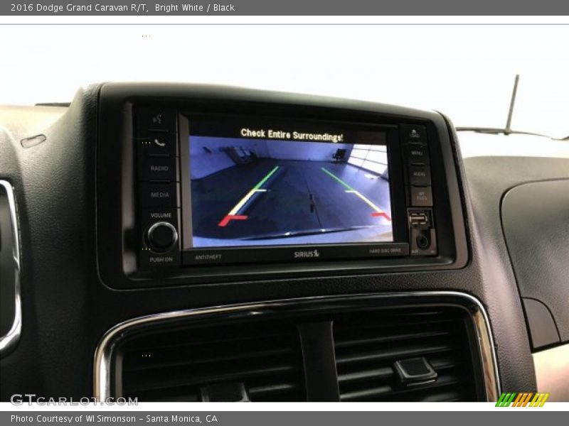Bright White / Black 2016 Dodge Grand Caravan R/T