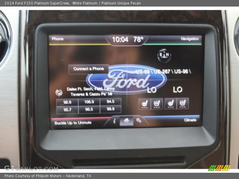 White Platinum / Platinum Unique Pecan 2014 Ford F150 Platinum SuperCrew