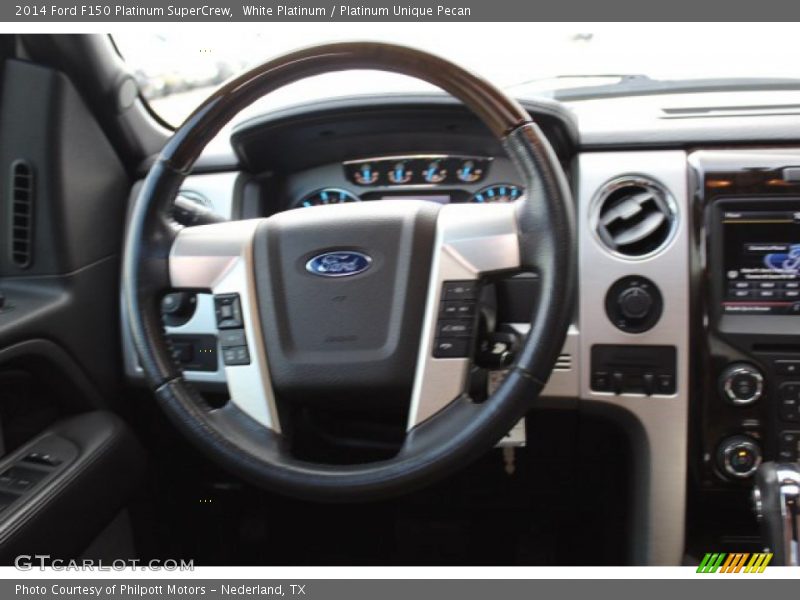 White Platinum / Platinum Unique Pecan 2014 Ford F150 Platinum SuperCrew