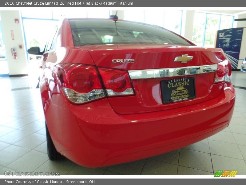 Red Hot / Jet Black/Medium Titanium 2016 Chevrolet Cruze Limited LS